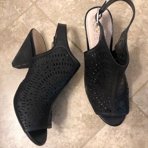 Vince Camuto Laser-cut Leather Booties